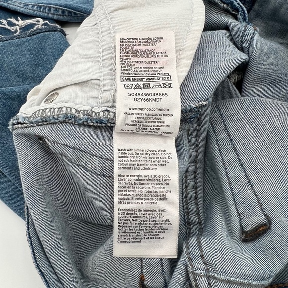 Top Shop Moto Jamie Patchwork Distressed Skinny Jeans Size 28 Women’s - Picture 6 of 8